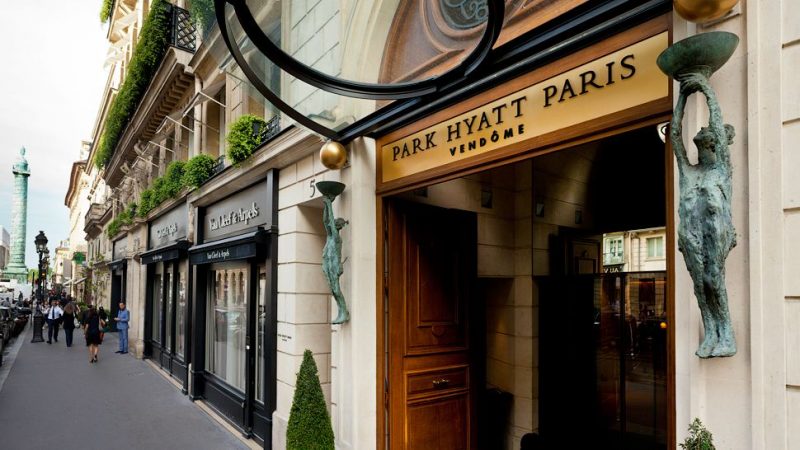 Street entrance to Park Hyatt Paris Vendome - on Hello Lovely Studio