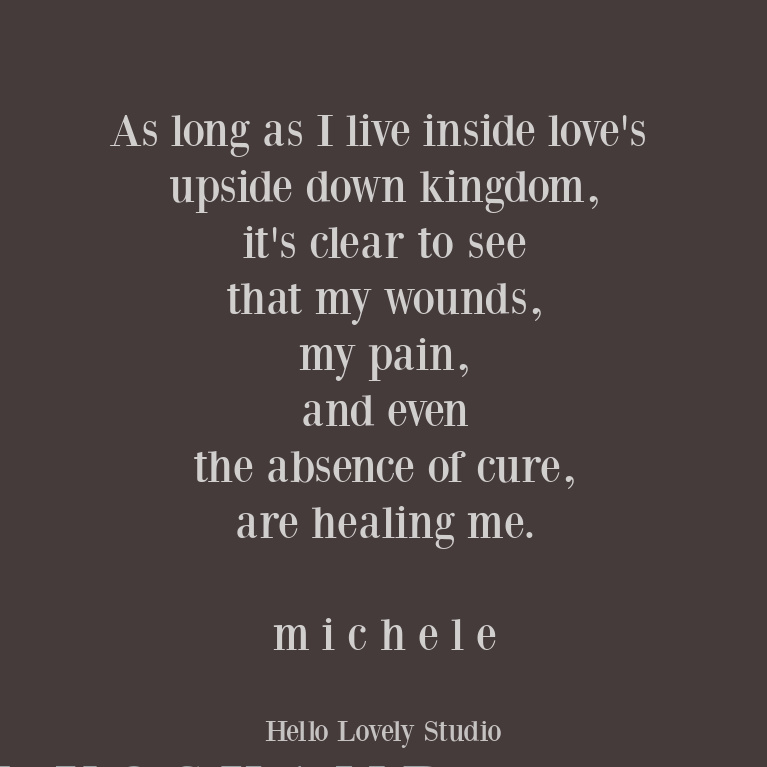 Inspirational quote and faith quote by Michele of Hello Lovely Studio. #faithquote #hellolovelystudio #contemplativequote #contemplativespirituality #spirituality