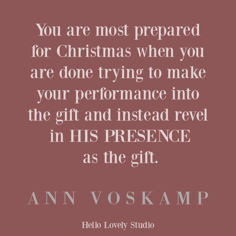 Ann Voskamp Christmas quote professing faith and Christianity - on Hello Lovely Studio. #christmasquote #christianityquote #annvoskamp #spiritualquote