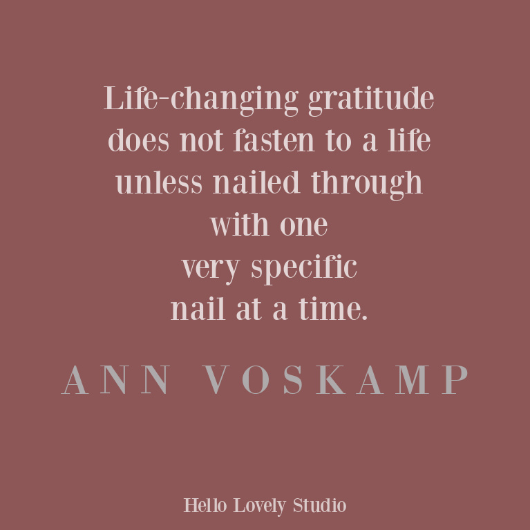 Inspirational quote from Ann Voskamp on Hello Lovely Studio. #faithquote #inspirationalquotes #annvoskamp #christianity #encouragementquote