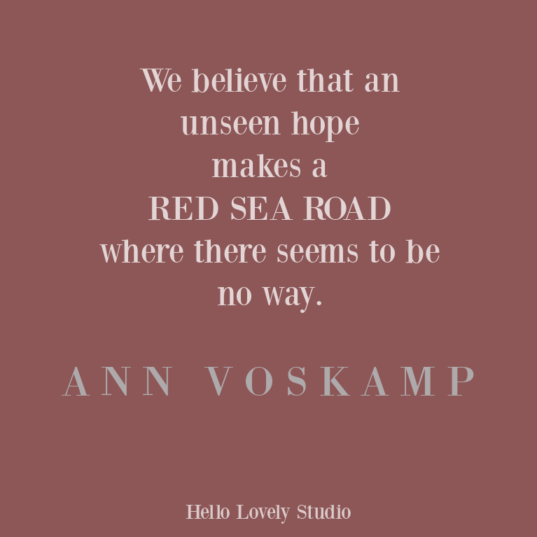 Inspirational quote from Ann Voskamp on Hello Lovely Studio. #faithquote #inspirationalquotes #annvoskamp #christianity #encouragementquote