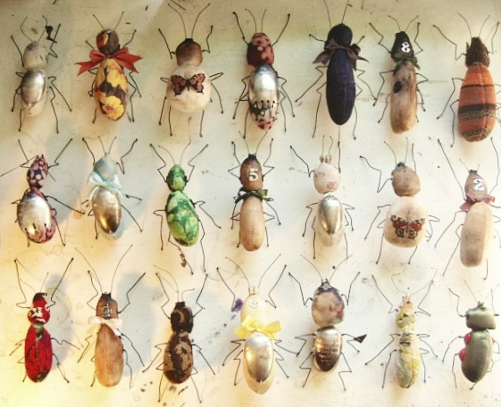Insects by textile artist Mister Finch.
