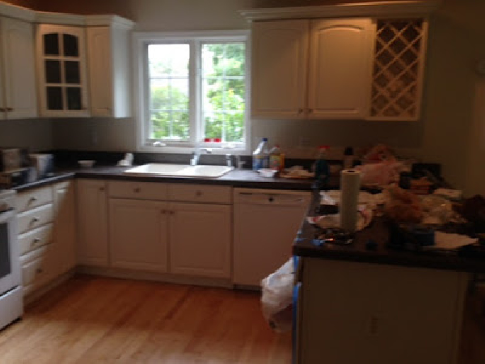 before - Hello Lovely's fixer upper kitchen