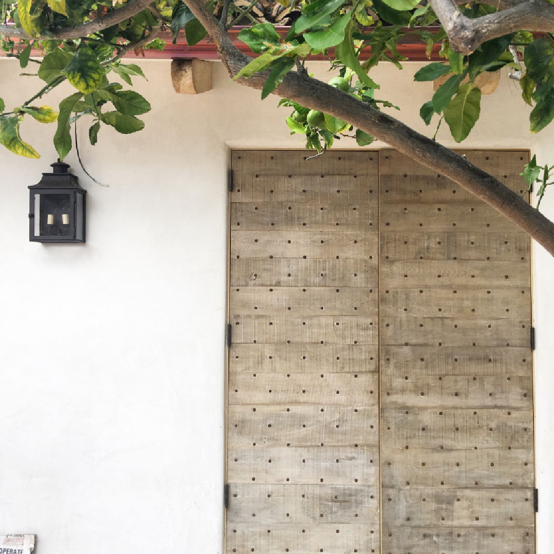 Detail of Chateau Domingue doors to storage room - Giannetti Home