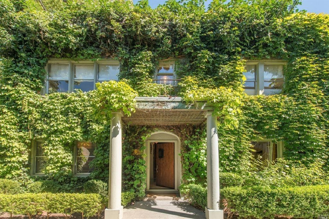 Myra Hoefer's ivy covered 1935 California cottage.