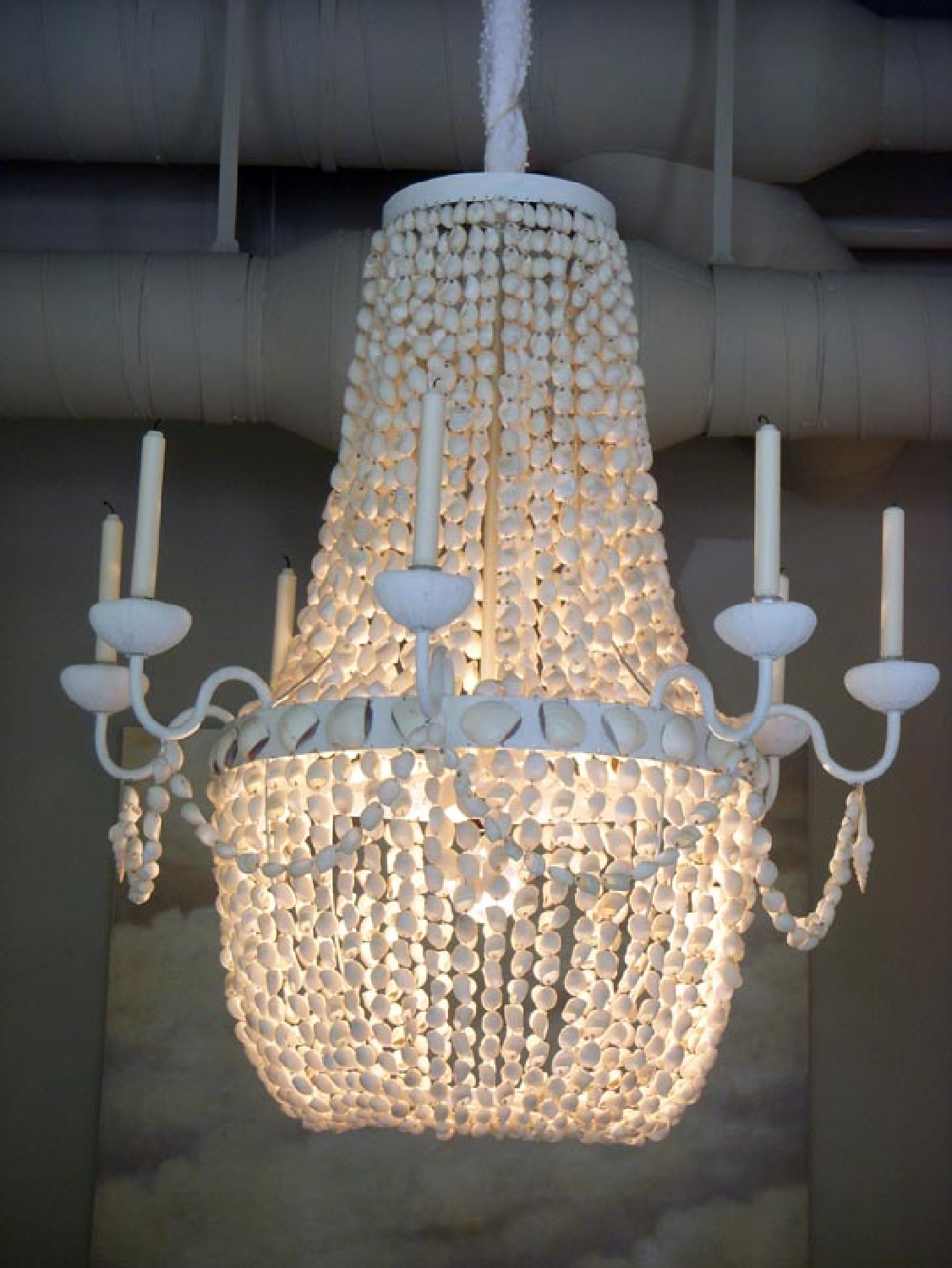 Coquille chandelier from Myra Hoefer's a la Reine collection.