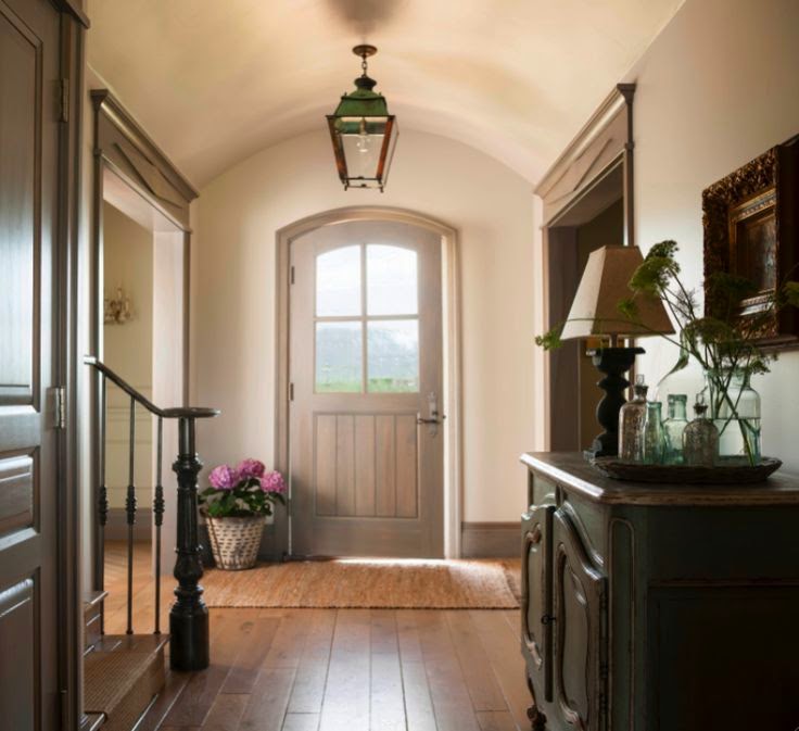 Gorgeous entry in a French Country style cottage in Utah on Hello Lovely