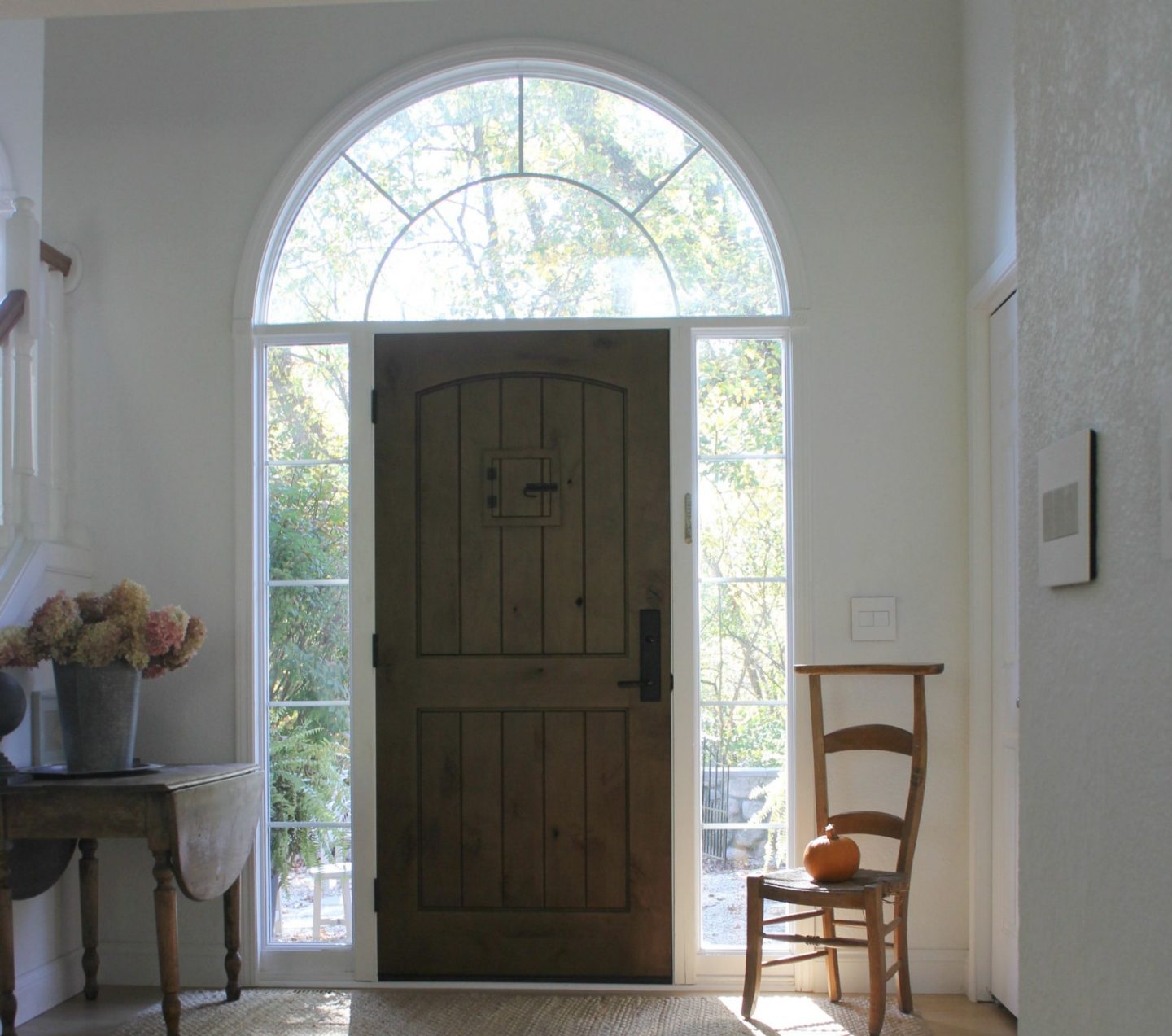 Beautiful adorne light switches in French Country entry - Hello Lovely Studio