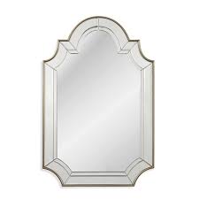 Arched Champagne Wall Mirror