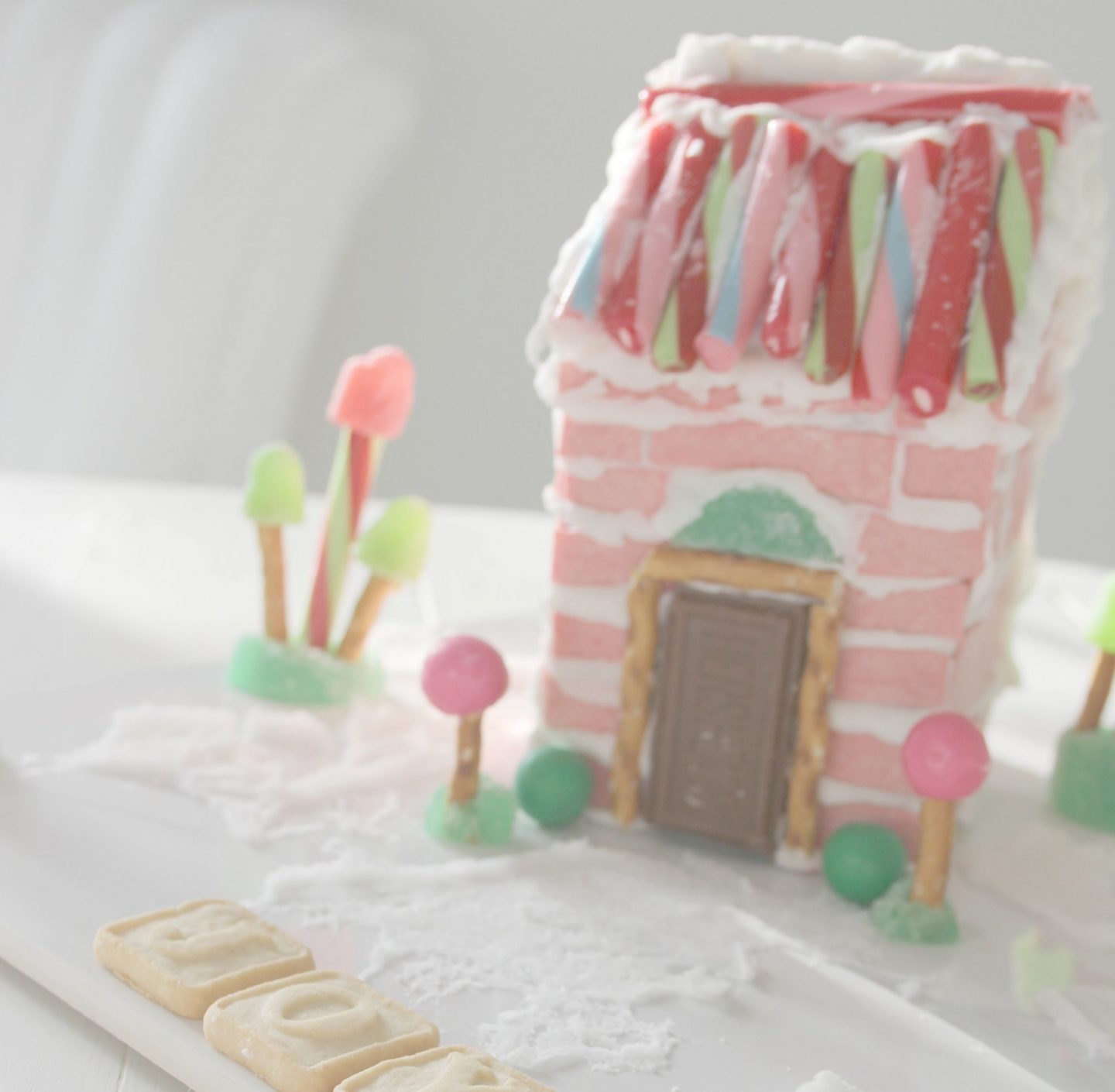 My Holiday Pink Bubblegum Candy House - Hello Lovely Studio