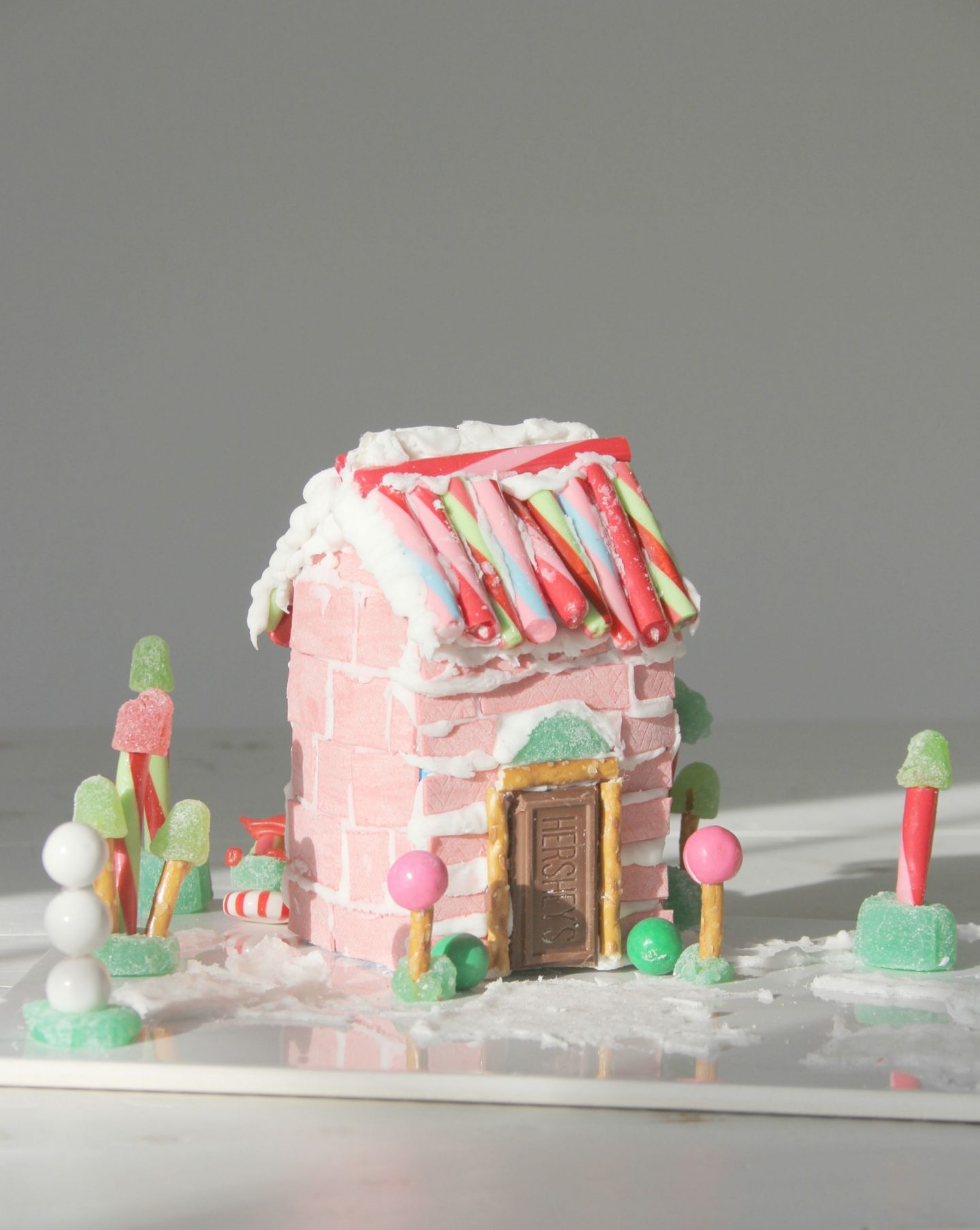 My Holiday Pink Bubblegum Candy House - Hello Lovely Studio