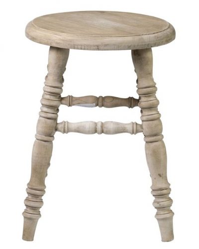 Teak farmhouse stool.