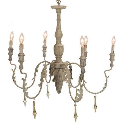 Beautiful French Country home decor! French Country Chandelier - 6-Light Candle Style