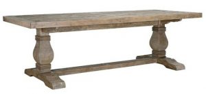 Rustic Pedestal Farm Table