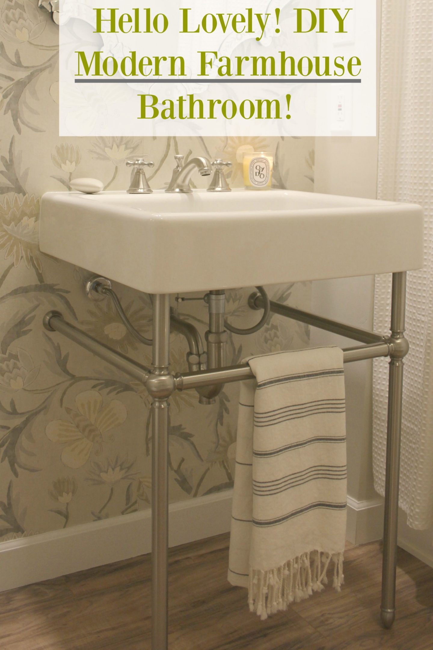 Hello Lovely! DIY Modern Farmhouse Bathroom!