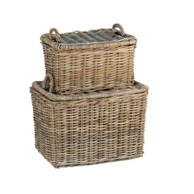 French Country Rattan Basket Set