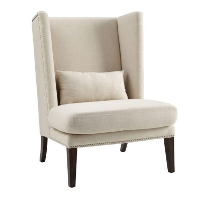 Linen Modern Wing Chair