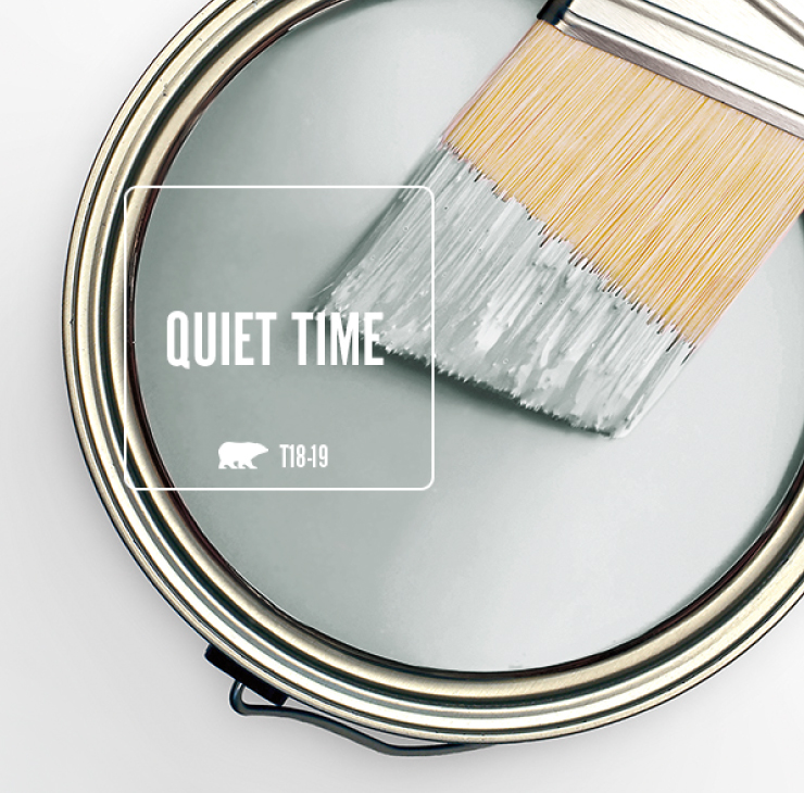 BEHR Quiet Time paint color. #paintcolors #behrquiettime #quiettime #bestlightgrey