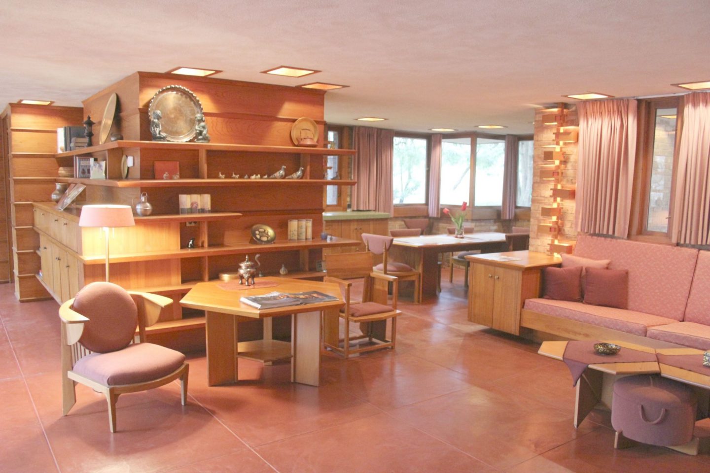 The Shining Jewel Within Frank Lloyd Wright's "Little Gem" {Laurent House}