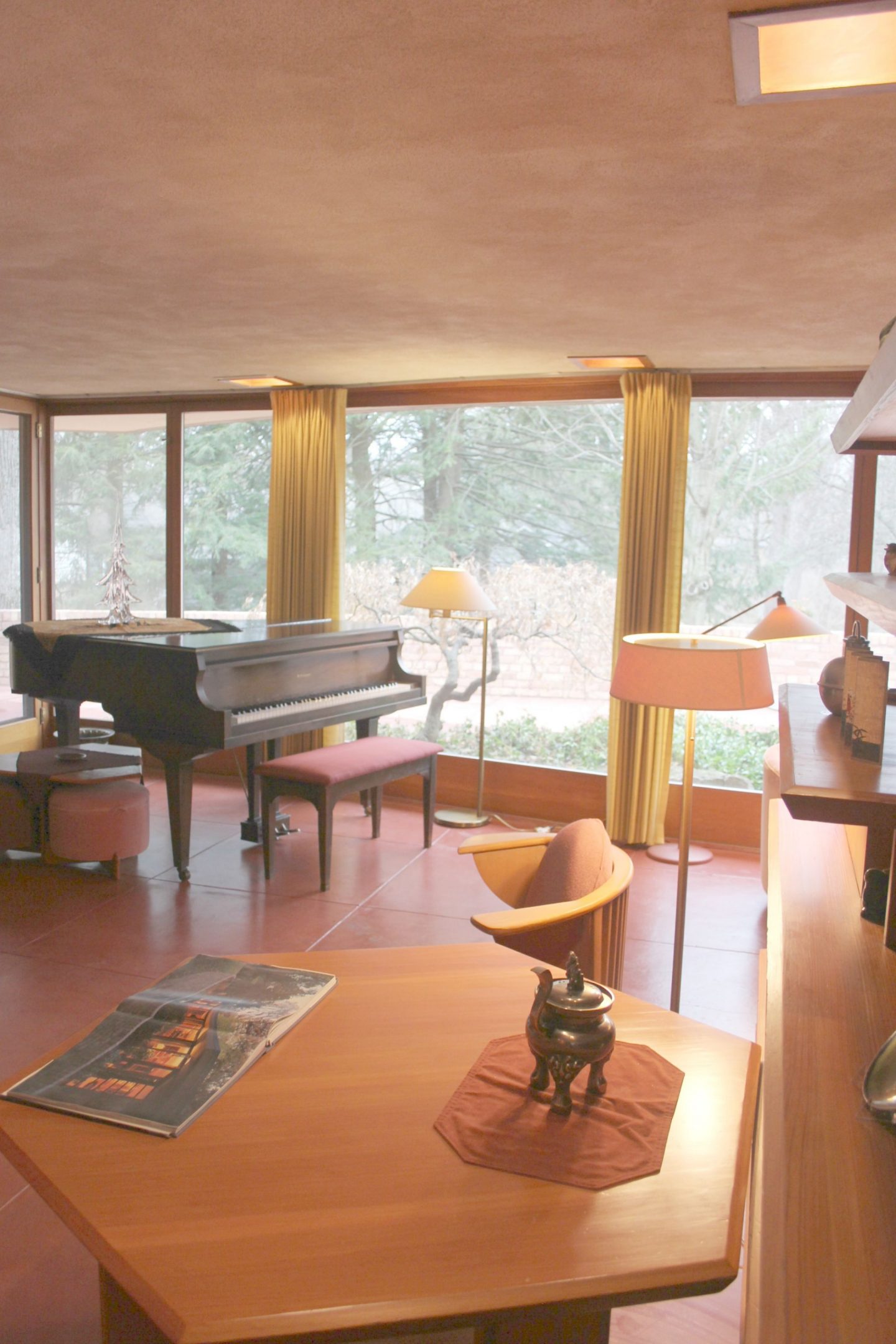 The Shining Jewel Within Frank Lloyd Wright's "Little Gem" {Laurent House}