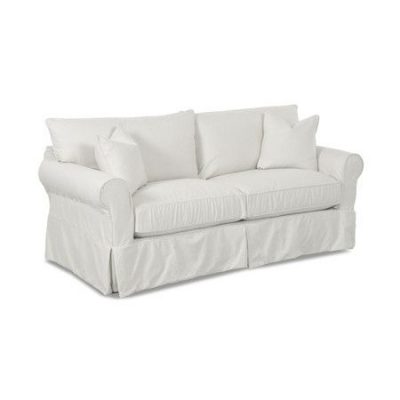 Beachy White Slipcovered Sofa