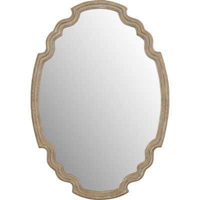 Alix wood framed wall mirror