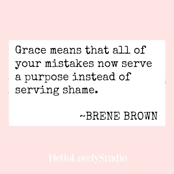 Inspirational quote from Brene Brown.