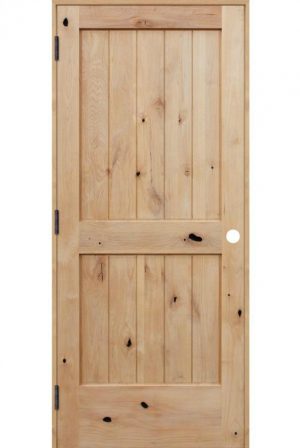 Rustic knotty alder interior door from Pacific Entries