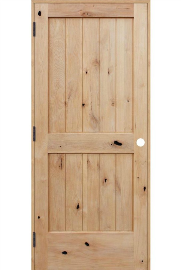 Pacific Entries Knotty Alder Wood Interior Door