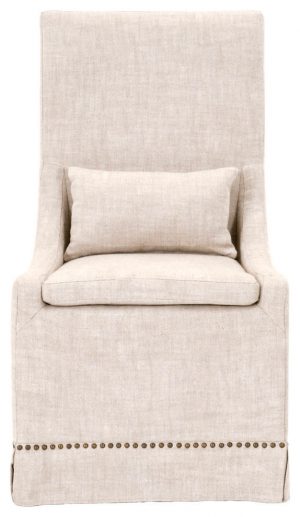 Linen slipcovered chair