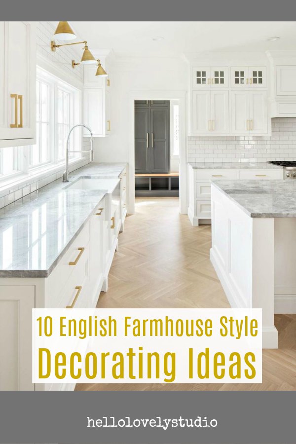 10 English Farmhouse Style Decorating Ideas. Come be inspired by this new build by The Fox Group. #englishfarmhouse #interiordesignideas