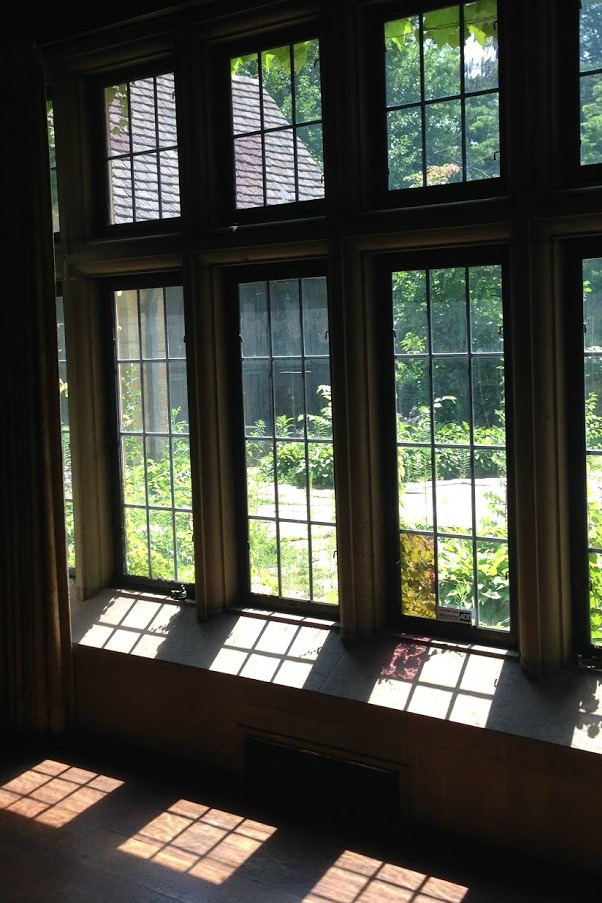 Old leaded glass windows in a 1930s French country cottage. Hello Lovely Studio. #oldwindows #frenchcountry #frenchcottage #hellolovelystudio