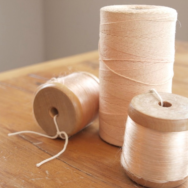 Pale pink thread and twine. Hello Lovely Studio. #palepink #blushpink #vintagestyle #shabbychic