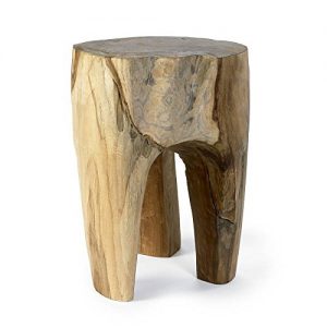 Rustic three legged stool.