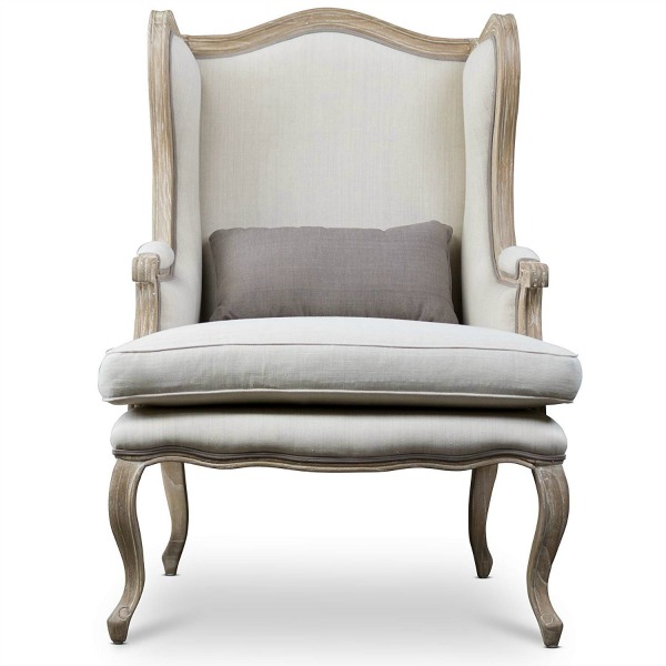 French Country Wing Chair. French Country Furniture Finds. Because European country and French farmhouse style is easy to love. Rustic elegant charm is lovely indeed.