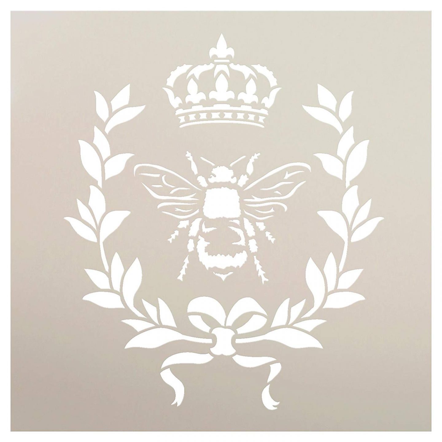 French country stencil with French bee, crown, and garland. French Country Furniture Finds. Because European country and French farmhouse style is easy to love. Rustic elegant charm is lovely indeed.