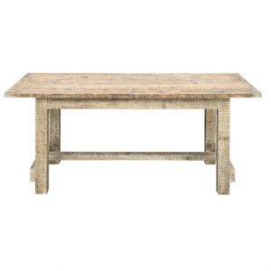Rustic French farmhouse wood dining table