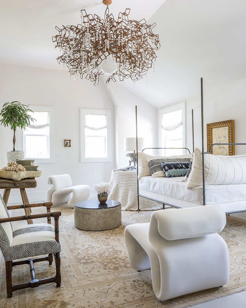 Minimal modern rustic luxe sophistication with interior design in the Hamptons by Michael Del Piero.