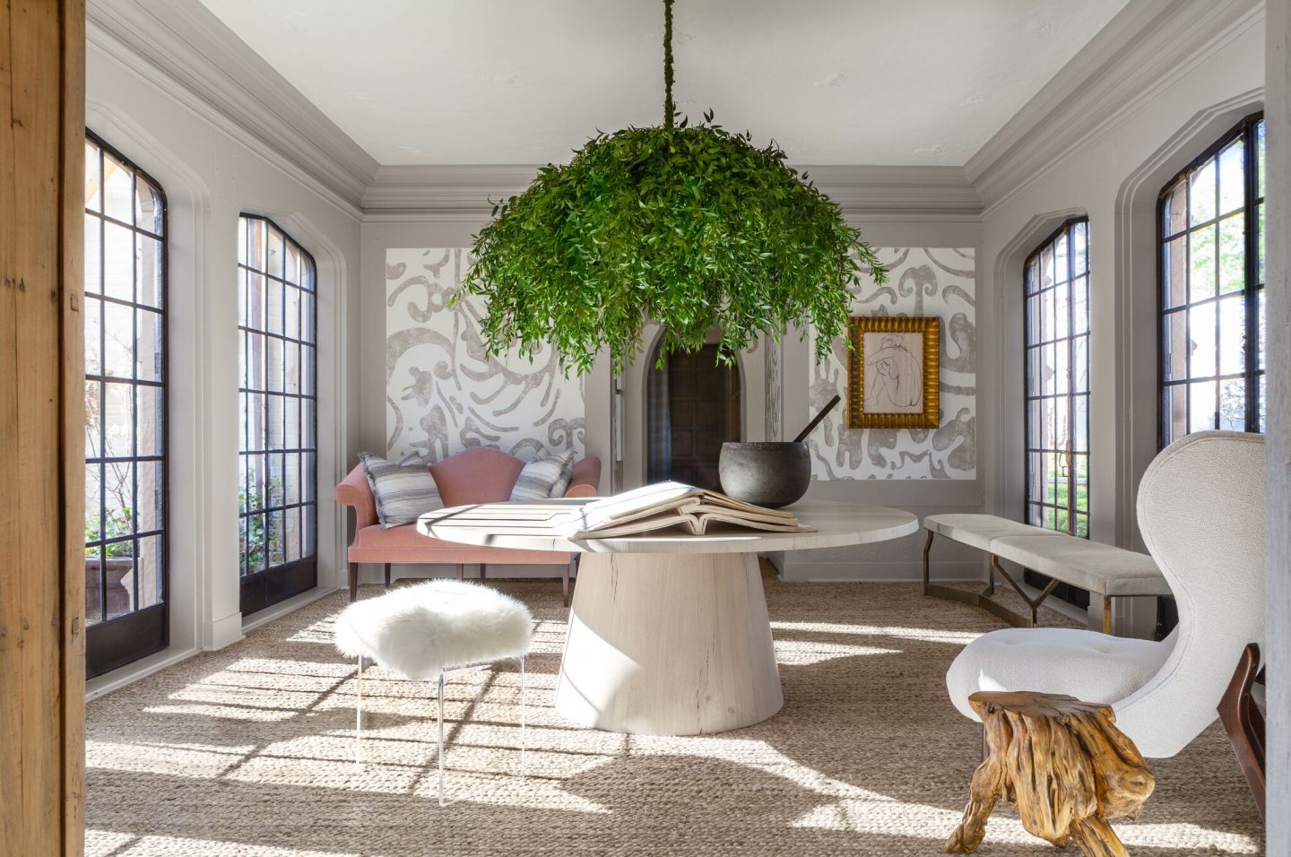 Lake Forest Showhouse. Minimal modern rustic luxe sophistication with interior design in Chicago by Michael Del Piero.