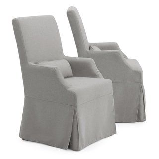 Belgian style upholstered dining chairs