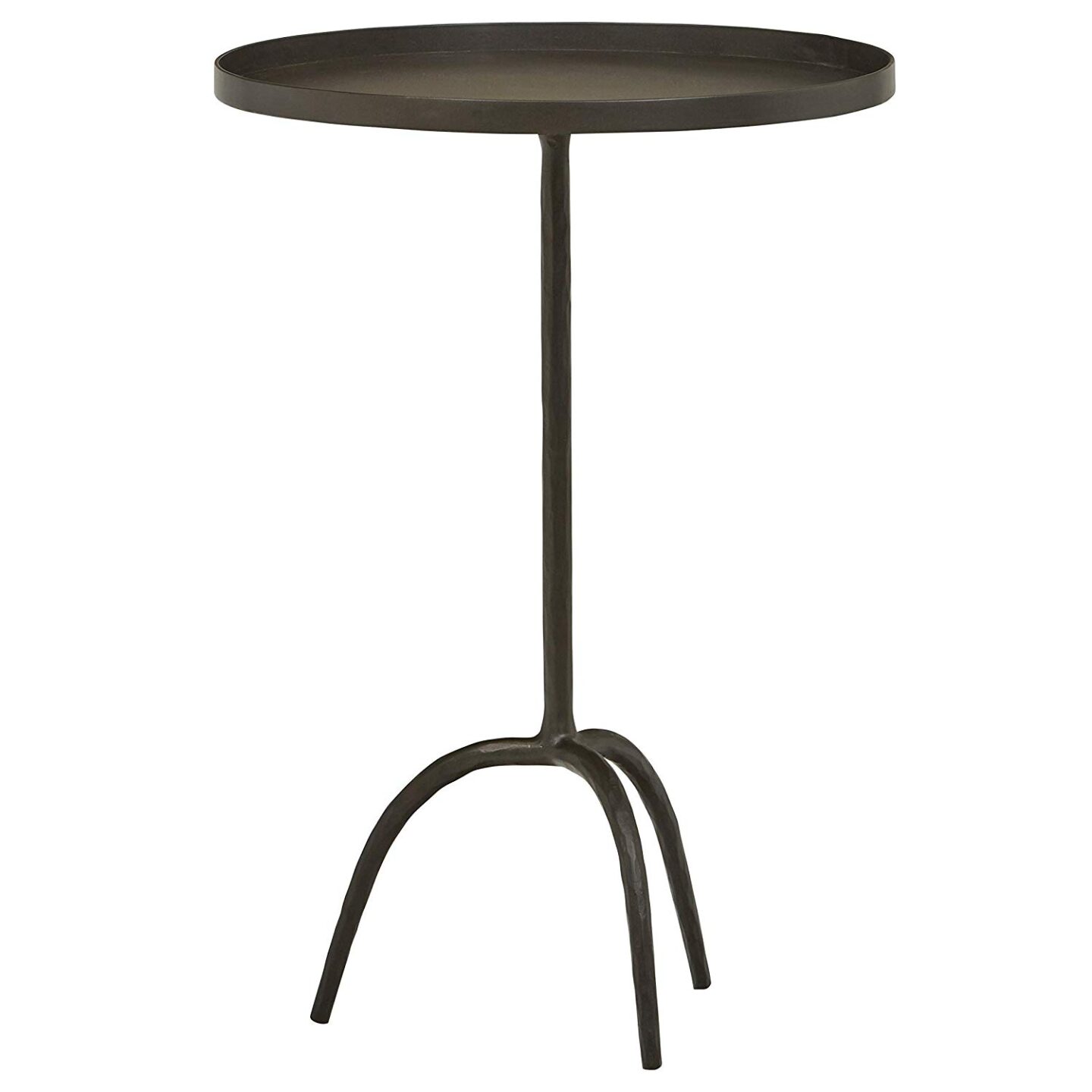 Gunmetal industrial side table or martini table. #sidetable #accenttable #chicfurniture #martinitable