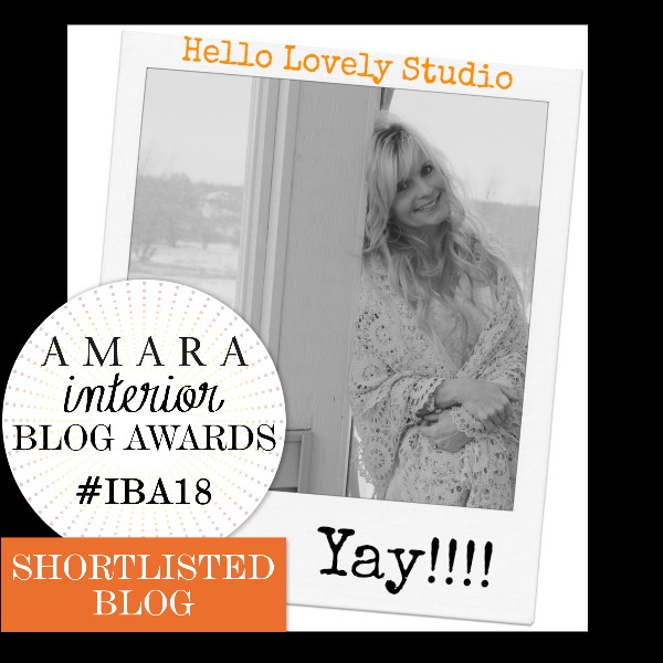 Hello Lovely Studio is nominated for BEST WRITTEN BLOG by Amara Interior Blog Awards 2018! #hellolovelystudio #iba18 #interiorblogger #blogawards #amarainteriorblogawards #amarablogawards