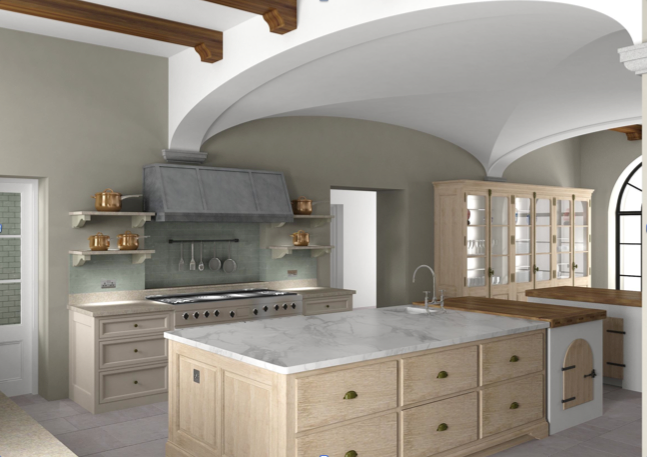 Luxurious bespoke kitchen by Artichoke in Tuscan Villa.