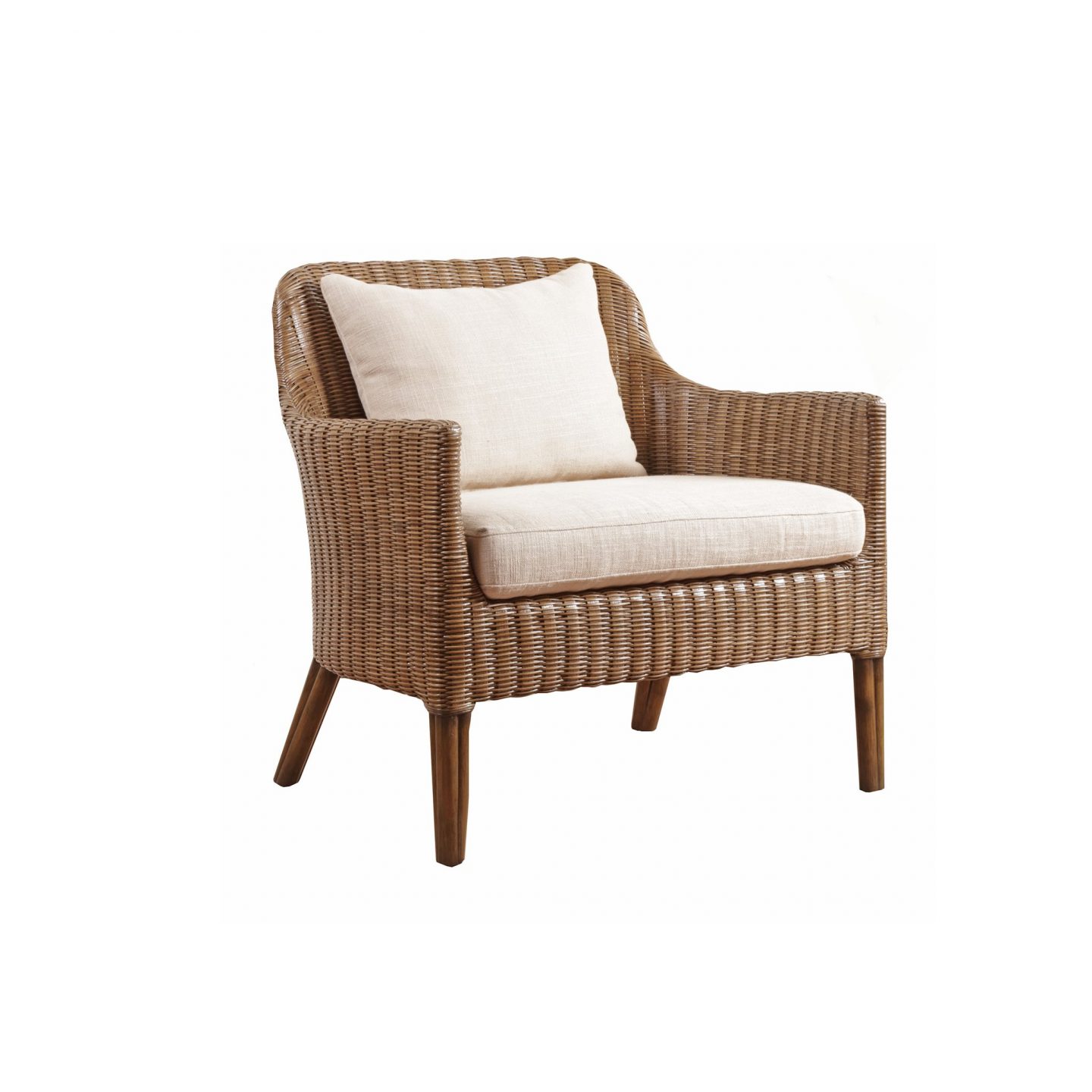 Chronograph Wicker Accent Chair - Curate Home Collection