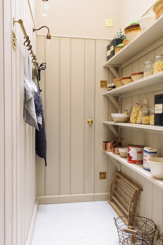 deVOL custom pantry with English country style and superb craftsmanship.