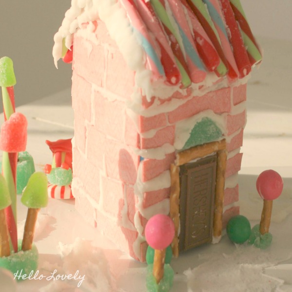 Gingerbread House Ideas & Inspiration. Hello Lovely Studio. #gingerbreadhouse #pinkchristmas