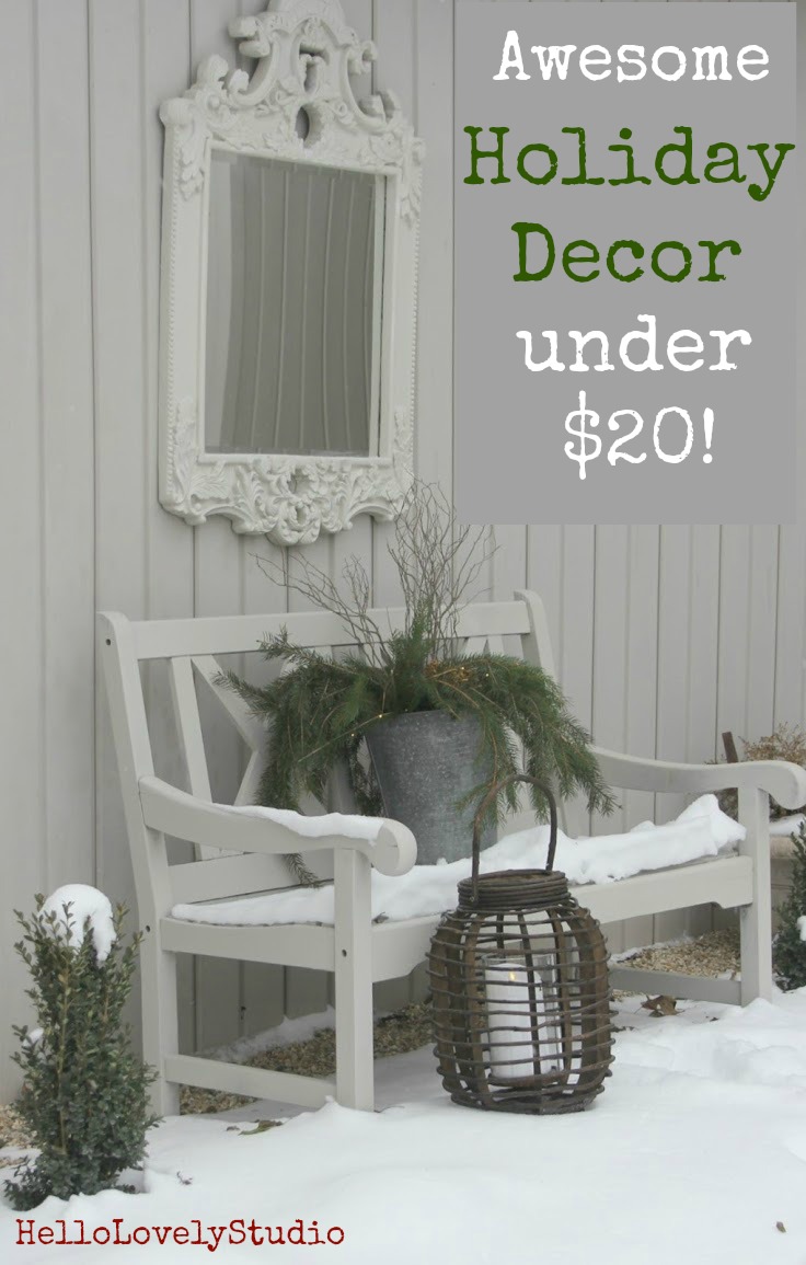 Come discover 23 Frugally Festive Holiday Decorating Finds Under $20 + Funny Quotes! #holidaydecor #lowcost #decorinspiration