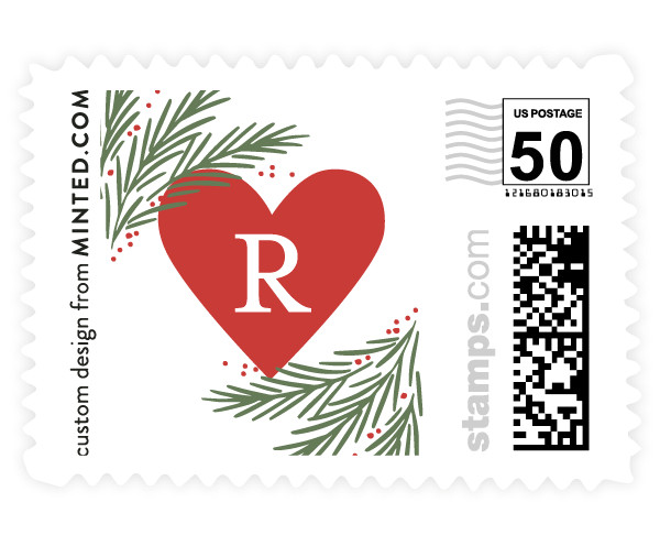 Rejoice Heart Holiday stamps from Minted.