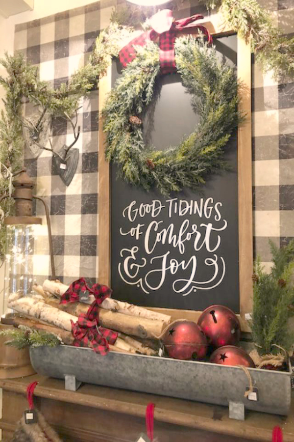 Farmhouse Christmas decor ideas and inspiration from Urban Farmgirl on Hello Lovely Studio. #hellolovelystudio #farmhousechristmas #christmasdecor #simplechristmas #countrychristmas