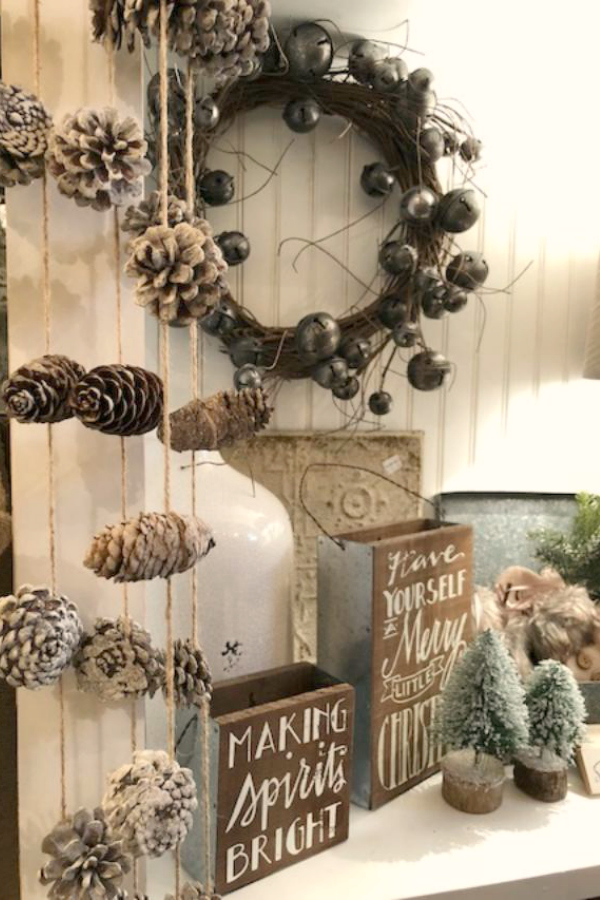 American Farmhouse Christmas Decor Ideas. Farmhouse Christmas decor ideas and inspiration from Urban Farmgirl on Hello Lovely Studio. #hellolovelystudio #farmhousechristmas #christmasdecor #simplechristmas #countrychristmas